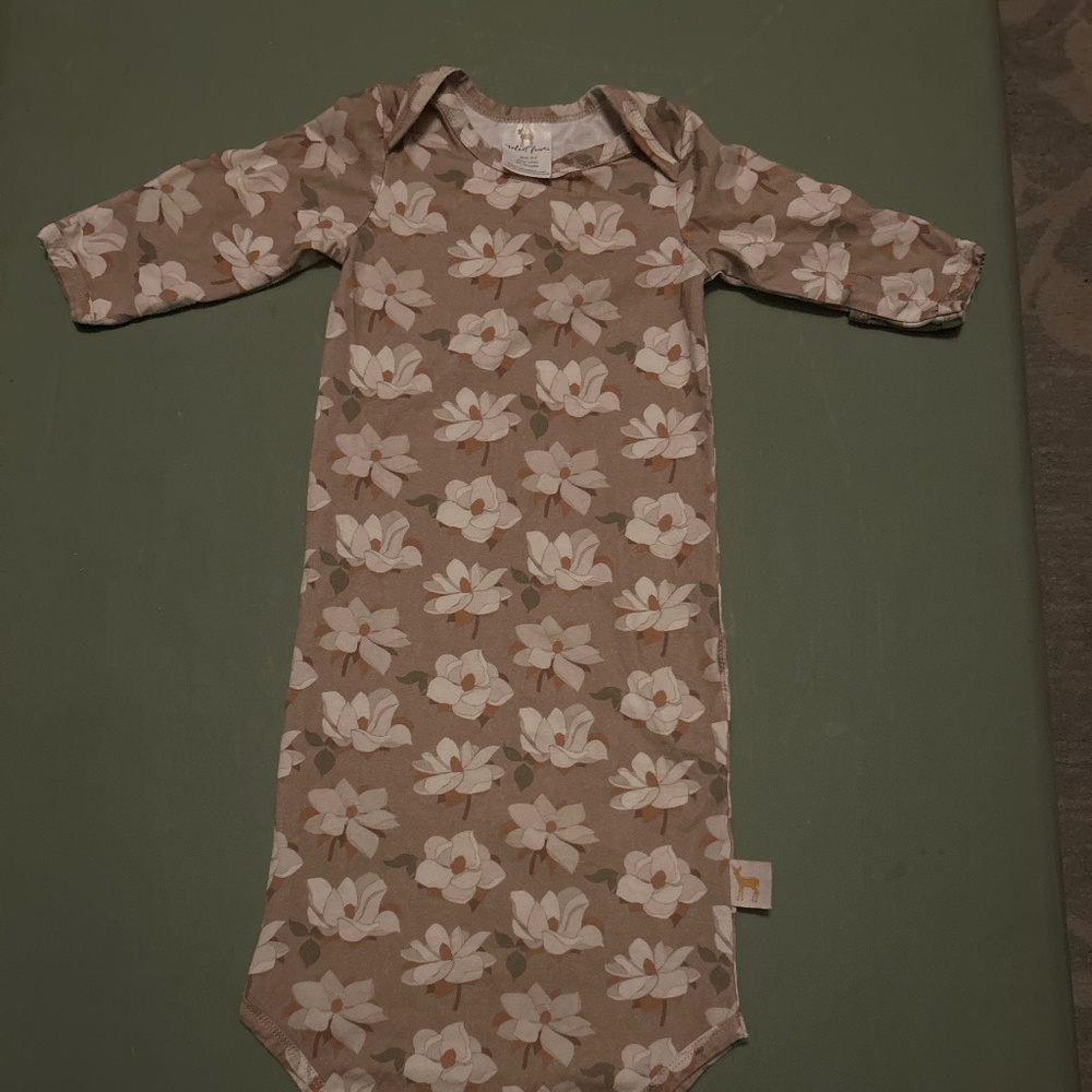 Velvet Fawn infant gown